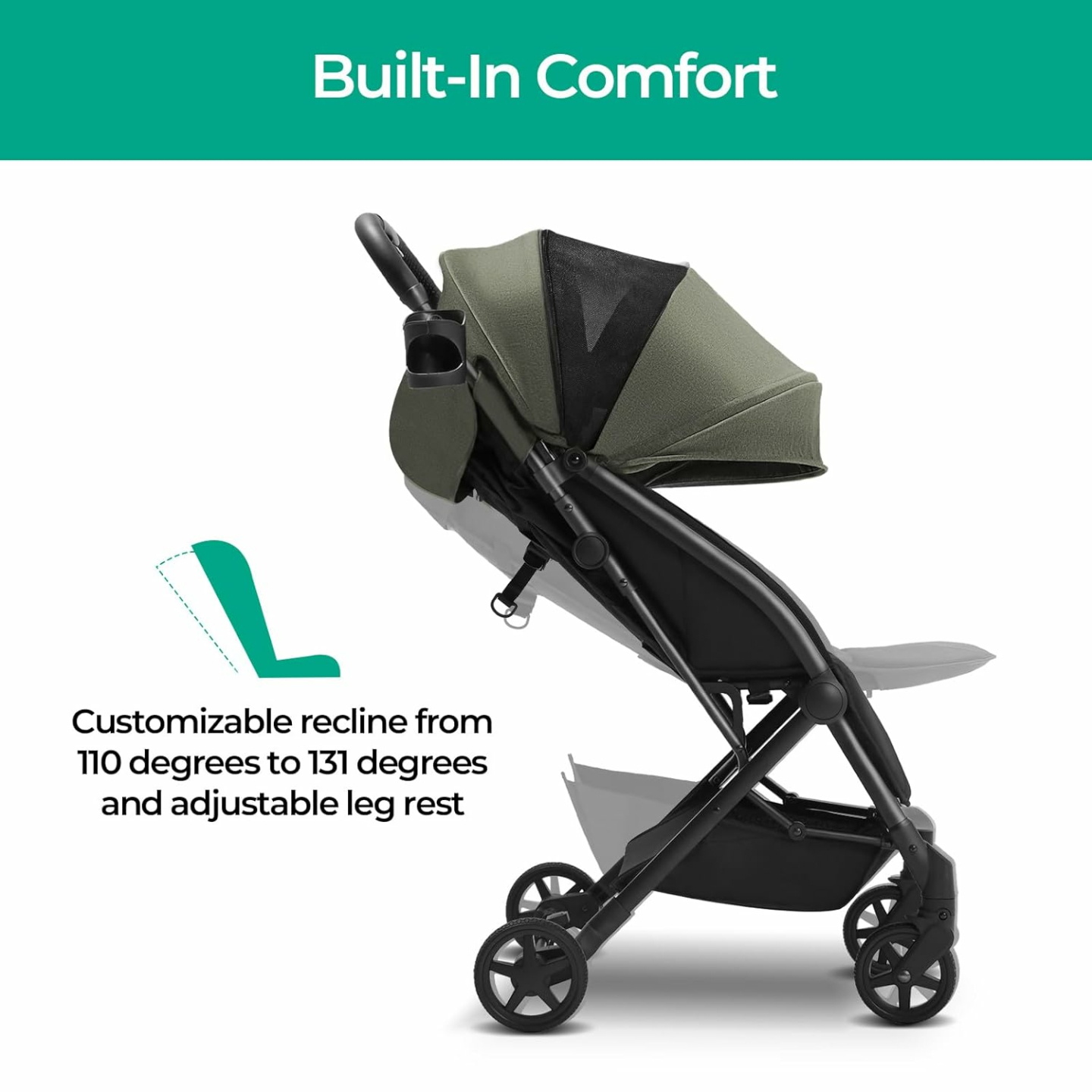 Mompush Lithe Lightweight Travel Stroller