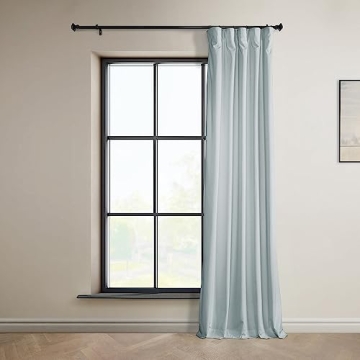 HPD Velvet Room Darkening Curtains 50W x 96L Elegant Design
