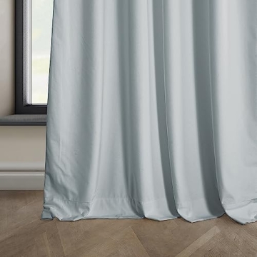 HPD Velvet Room Darkening Curtains 50W x 96L Elegant Design
