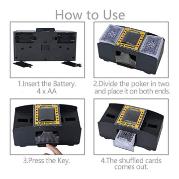 Bemecato Automatic Card Shuffler for Effortless Game Nights