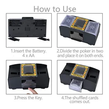 Bemecato Automatic Card Shuffler for Effortless Game Nights