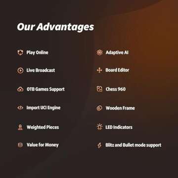 Chessnut Air Electronic Chess Set, A magnificently Handcrafted Wooden Chess Board with Extra Queens,LEDs, AI Adaptive Electronic Chess Set Game and App with Computer Chess Board