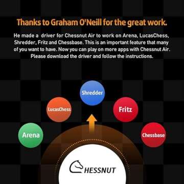 Chessnut Air Electronic Chess Set, A magnificently Handcrafted Wooden Chess Board with Extra Queens,LEDs, AI Adaptive Electronic Chess Set Game and App with Computer Chess Board