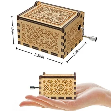 Sunflower Engraved Music Box for Mom & Daughter Gifts