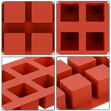 JOERSH Cube Cake Silicone Mold for Effortless Baking