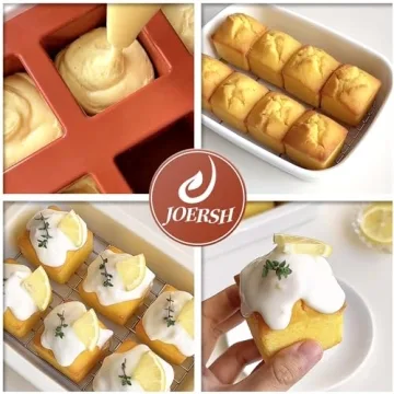 JOERSH Cube Cake Silicone Mold for Effortless Baking