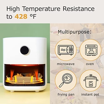 Palksky Air Fryer Liners - Disposable, Non-stick, 100Pcs