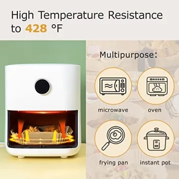 Palksky Air Fryer Liners - Disposable, Non-stick, 100Pcs