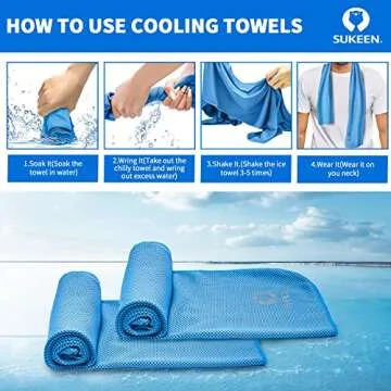 Sukeen Instant Cooling Towel for Sports and Outdoor Activities
