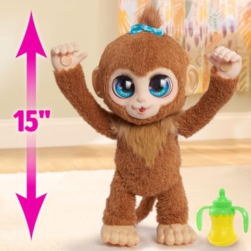 Interactive furReal Peanut Monkey Toy for Kids Ages 4 and Up