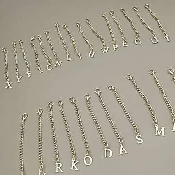 Tovly 2PCS Letter Charm Accessories For Stanley Cup A-Z ID Initial Pendants Personalized Charms For Stanley Tumbler Handle (L)