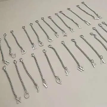 Tovly 2PCS Letter Charm Accessories For Stanley Cup A-Z ID Initial Pendants Personalized Charms For Stanley Tumbler Handle (L)