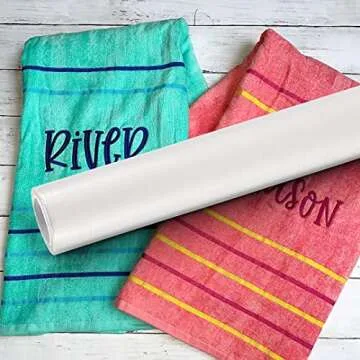 New brothread Light Weight Clear Wash Away - Water Soluble Embroidery Topping Film - 10"x10 Yd roll - Cut into Various Sizes for Machine Embroidery and Hand Sewing