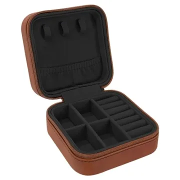 Personalized Birth Flower Jewelry Box - Travel Case for Her