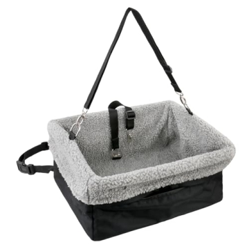 Devoted Doggy Deluxe Dog Car Seat Fits Pets up to 15lbs, Dog Booster Seat, Padded Cushioning, Adjust...