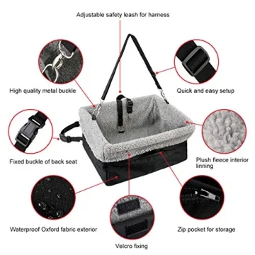 Devoted Doggy Car Seat for Small Dogs: Safe & Cozy