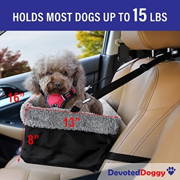 Devoted Doggy Car Seat for Small Dogs: Safe & Cozy