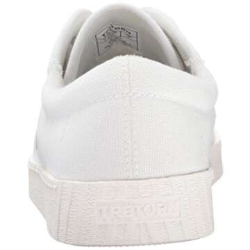 TRETORN Nyliteplus Canvas Sneakers Women's Lace-Up Casual Tennis Shoes Classic Vintage Style, White, 9