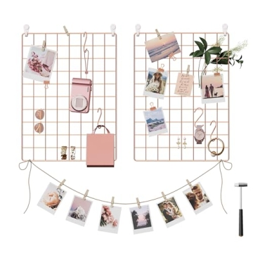 SONGMICS Wall Grid Panel Set for Stylish Organization