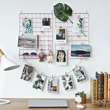 SONGMICS Wall Grid Panel Set for Stylish Organization