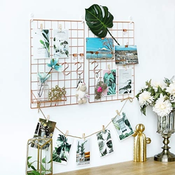 SONGMICS Wall Grid Panel Set for Stylish Organization