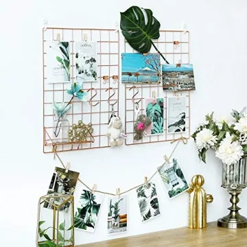 SONGMICS Wall Grid Panel Set for Stylish Organization