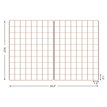 SONGMICS Wall Grid Panel Set for Stylish Organization