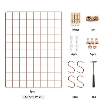SONGMICS Wall Grid Panel Set for Stylish Organization