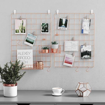 SONGMICS Wall Grid Panel Set for Stylish Organization