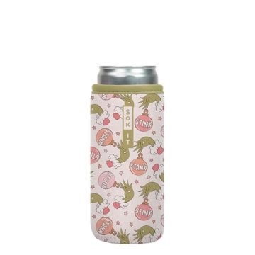 Sok It CanSok Sleeve for Beer & Soda Insulated Neoprene Cover (Jingle Smells, 12oz Slim Can Sleeve)