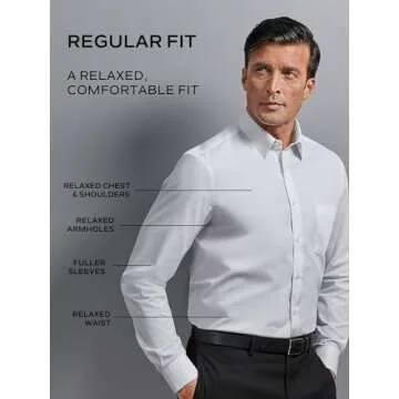 Van Heusen Men's Regular Fit Dress Shirt - Easy Care