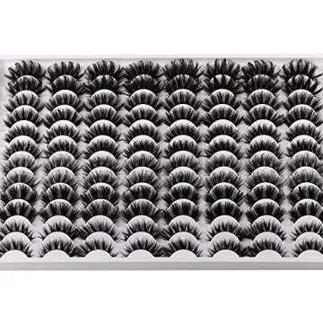 Versatile False Eyelashes - 48 Pairs, 6 Styles