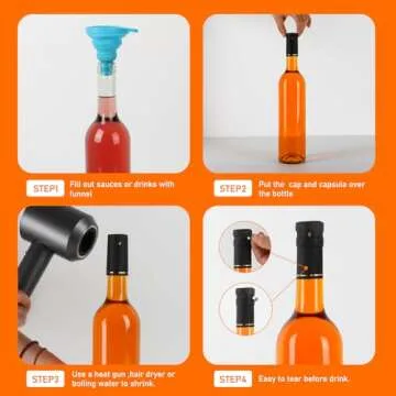 Alotpower Wine Bottles 25fl.oz 8Pack for Home Brewing