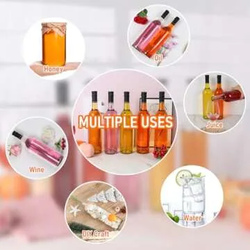 Alotpower Wine Bottles 25fl.oz 8Pack for Home Brewing