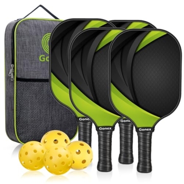 Gonex Pickleball Paddles Set, Lightweight & Durable Rackets