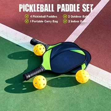 Gonex Pickleball Paddles Set, Lightweight & Durable Rackets