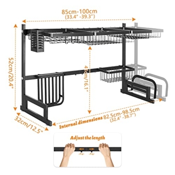 Buy the Best Adjustable Over Sink Dish Rack Online