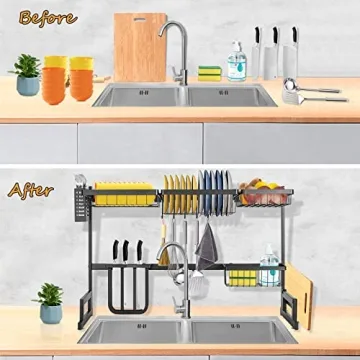 Buy the Best Adjustable Over Sink Dish Rack Online