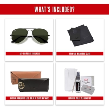 Ray-Ban RB3025 Aviator Sunglasses G-15 Green Lenses