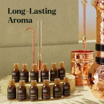 Essential Oils Set - 12 Pcs Premium Grade Home Essentials - Natural Aromatherapy Oils for Candle Mak...