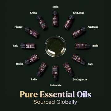 Essential Oils Set - 12 Pcs Premium Quality Aromatherapy