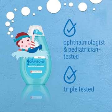 Johnson's Kids Clean & Fresh Children's Shampoo & Body Wash, Tear-Free, Paraben-, Sulfate- & Dye-Free, Hypoallergenic & Gentle on Toddlers' & Kids' Developing Hair, FreshBoost Scent, 13.6 fl. oz