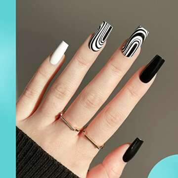 Square Nails Tips - Chameleon 500pcs Tapered Square Nail Tips Full Cover False Nails Tip French Style Acrylic Artificial Tip Manicure Fake Nail Full Cover With Box For Salons and DIY Nail Art，12 Sizes