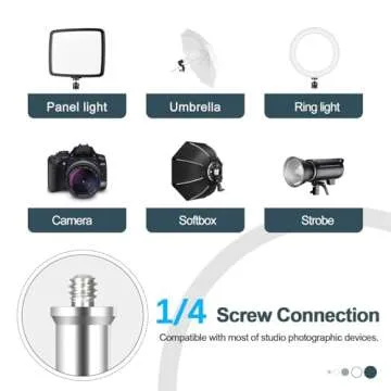 EMART 7 Ft Light Stand for Photography - 2 Pack Portable Tripods