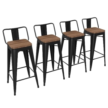 Yongchuang Bar Stools Set of 4 - Stylish Kitchen Seating