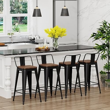 Yongchuang Bar Stools Set of 4 - Stylish Kitchen Seating