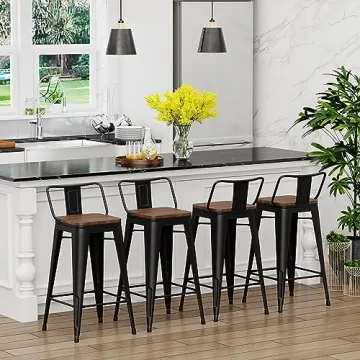 Yongchuang Bar Stools Set of 4 - Stylish Kitchen Seating