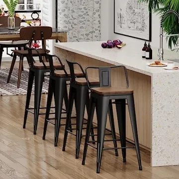 Yongchuang Bar Stools Set of 4 - Stylish Kitchen Seating