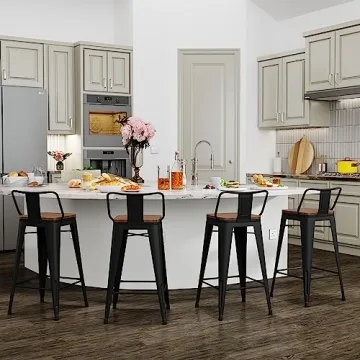 Yongchuang Bar Stools Set of 4 - Stylish Kitchen Seating
