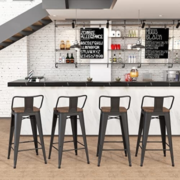 Yongchuang Bar Stools Set of 4 - Stylish Kitchen Seating